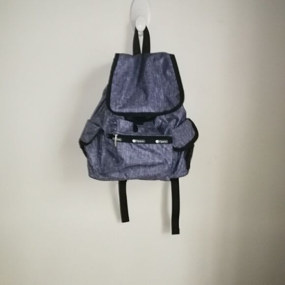 Le SPORT SAC Denim Days Blue Medium Wayfarer Backpack NWT - Picture 13 of 13